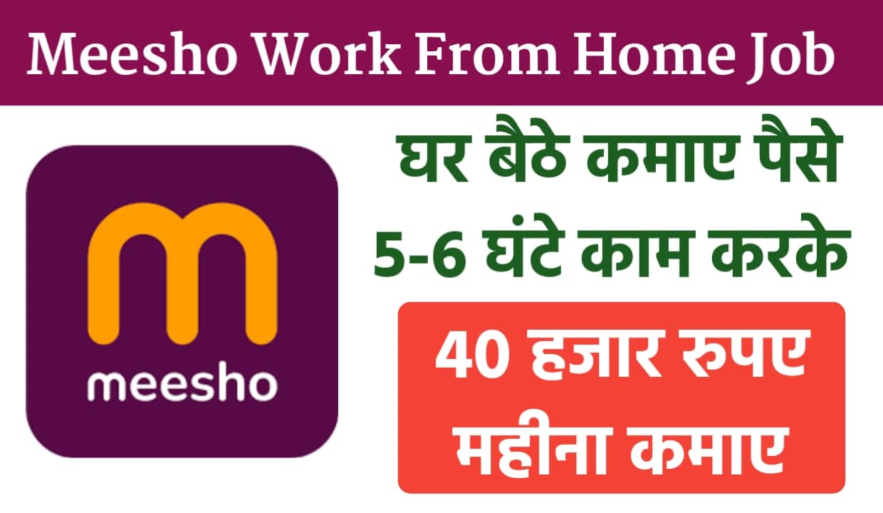 Meesho Work From Home Job